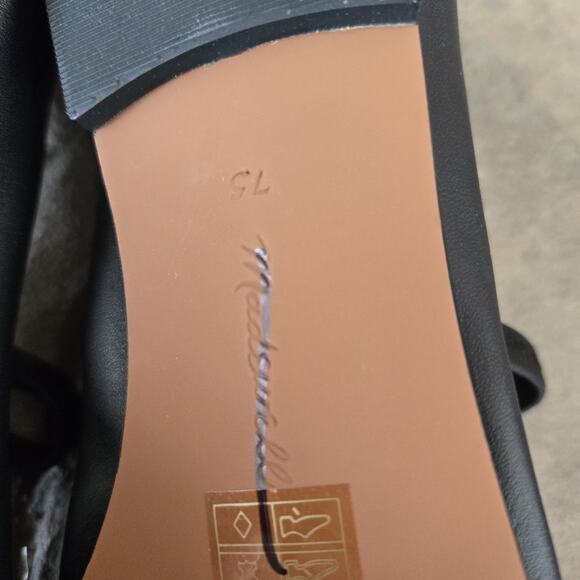 Madewell Greta Ballet Flat in Leather True Black NN044 Womens Size 7.5 Mary Jane - Picture 7 of 7